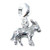 Donkey bead sterling silver charm .925 x 1 Mules & Donkeys Beads charms