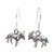 Donkey sterling silver earrings pair Mules & Donkeys dangle earrings