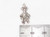 Kangaroo with Joey baby in pouch sterling silver charm .925 charms size example