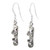 Snowboard sterling silver earrings pair Snowboarding Snow Board dangles