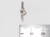 Horse sterling silver charm .925 Horses charms side view