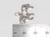 Horse sterling silver charm .925 Horses charms detail