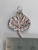 Aspen leaf sterling silver charm pendant .925 x 1 Aspens Leaves charms detail