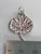 Aspen leaf sterling silver charm pendant .925 Aspens Leaves charms detail