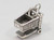 Shopping Trolley sterling silver charm .925 x 1 Shoppers Cart charms