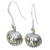 Pumpkin sterling silver drop earrings .925 x 1 pair Halloween drops