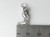 Madonna and Child sterling silver charm .925 Jesus Holy charms side view