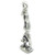 Gymnast female sterling silver charm .925 x 1 Gymnastics charms