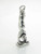 Gymnast female sterling silver charm .925 x 1 Gymnastics charms detail