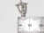 Gymnast sterling silver charm .925 Bars Lady Woman Gymnastics charms detail