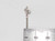 Cowboy hat cut out style sterling silver charm .925 Hats charms size example