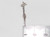Horse sterling silver charm .925 Equine charms Horses side view