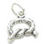 Pretzel sterling silver small charm .925 x 1 Pretzels snack food charms