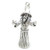 Wizard sterling silver charm .925 x 1 Warlock Wizards Wizzard charms