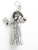 Wizard sterling silver charm .925 x 1 Warlock Wizards Wizzard charms side view