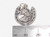 Horse Head in a Horseshoe sterling silver charm pendant .925 Horses size example