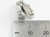 Baby Shoes sterling silver charm .925 Babies Shoes charms additional view