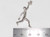 Basketball player sterling silver large charm - pendant .925 x 1 charms size example
