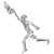 Basketball player sterling silver large charm - pendant .925 charms additional view