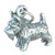 Scottish Terrier dog sterling silver charm .925 x 1 Scotty Scots charms