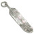 Feather sterling silver long charm - pendant .925 Feathers pendants