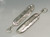 Feather sterling silver long charm - pendant .925 Feathers pendants additional view