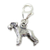 Schnauzer sterling silver dog clip on charm .925 x 1 Schnauzers dogs charms