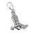 Cowboy boot sterling silver clip charm .925 Cowgirl boots charms