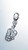 Crown sterling silver clip charm .925 Crowns Queen King charms additional view