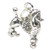 Poodle sterling silver charm .925 x 1 Poodles Dog dogs charms