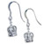 Crown sterling silver earrings 925 x 1 pair Coronation earrings