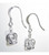 Crown sterling silver earrings 925 pair Coronation earrings size example