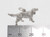 Setter Dog sterling silver charm .925 Irish Red Setters dogs charms additional view