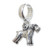 Schnauzer dog sterling silver bead charm .925 Schnauzers Dogs charms