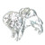 Chow Dog sterling silver charm .925 Chows Dogs charms