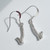Shillelagh stick sterling silver hook earrings .925 Irish Good Luck drops size example