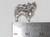 Pomeranian Dog sterling silver charm .925 Pomeranians Dogs charm size example