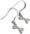 Bone sterling silver earrings .925 x 1 Dog Dogs Bones Archeology drops