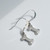 Bone sterling silver earrings .925 Dog Dogs Bones Archeology drops size example