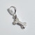 Bone sterling silver bead charm .925 Dog Dogs Bones Archeology charms additional view