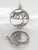Cypress Tree sterling silver charm .925 Trees charms alternate view