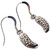Cucumber Pickle sterling silver earrings .925 pair Pickles & Cucumbers drops