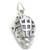 Ice Hockey Face Mask sterling silver charm .925 x 1 Masks charms