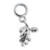 Oak Tree Leaf and acorns SMALL sterling silver bead charm .925 Mighty Oaks