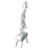 Male Gymnast sterling silver charm - pendant .925 charms Gymnastics additional view