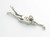 Male Swimmer sterling silver charm .925 swimming charms side view