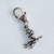 Witch TINY sterling silver clip charm .925 Witches and Halloween charms size example
