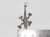 Gecko sterling silver large charm .925 x 1 Geckos charms Pendants detail