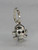 Skull and Crossbones TINY sterling silver charm .925 x 1 Pirate charms additional view
