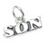 Son sterling silver charm .925 Sons Family charms
